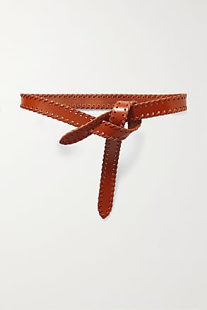 Isabel Marant Men's Lowell Leather Belt - Natural - Belts