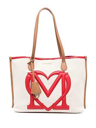 Moschino Embroidered-Motif Canvas Tote Bag