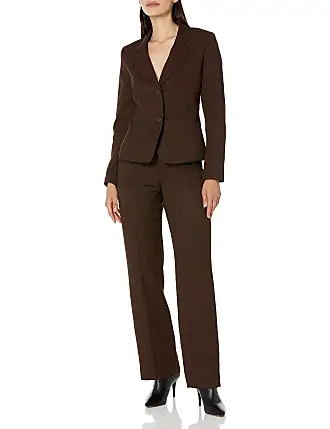 Le Suit Women's Plus Size Two Button Navy Pant Suit, Navy, 14 : :  Clothing, Shoes & Accessories
