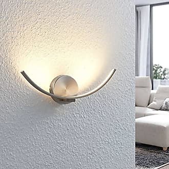 Wandleuchte Wandlampe Deckenlampe Spot Nickel matt Kunststoff 1x40W Wohnzimmer 