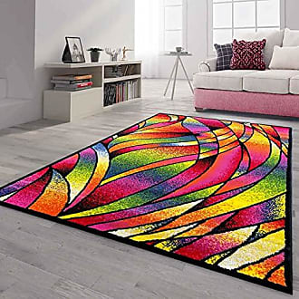 Teppich Multicolor Designer SIX05 Round Modern 140x200cm bunt