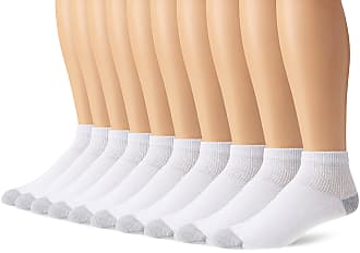 Hanes Ultimate mens86/1011-pack Freshiq Ankle Socks (1 Free Bonus Pair) Casual Sock - White - One Size