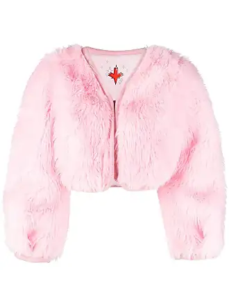 Cult Gaia adda Cropped Faux-Fur Jacket - Pink