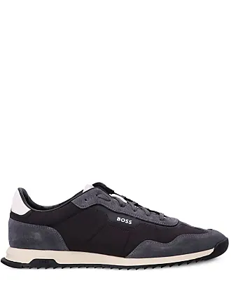 Boss zephir runn clearance nylon trainers in black