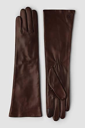 Short Women's Caractere Gloves in Black Lambskin with Silk Lining – J.M.  Weston