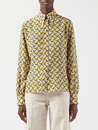 floral-print silk shirt, ETRO