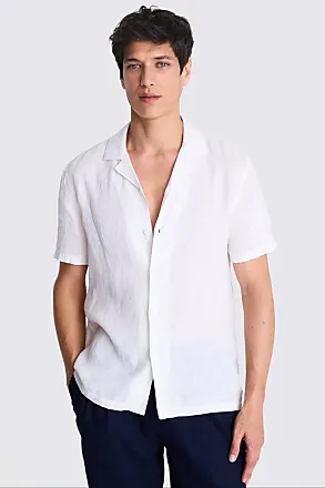 Compare Prices for Shirts, male, Beige, 2Xl, Mandarin Collar Linen ...