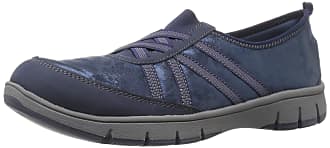 Easy Street Womens Kila Flat, Navy Shimmer, 5 M US