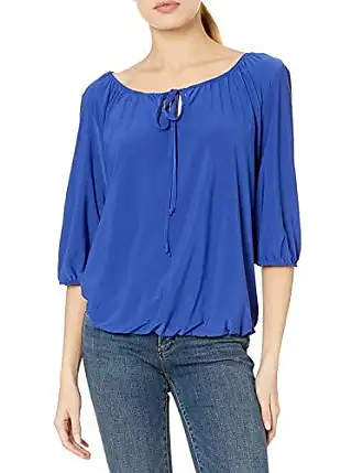 TEXTURE BANDED BOTTOM PEASANT TOP