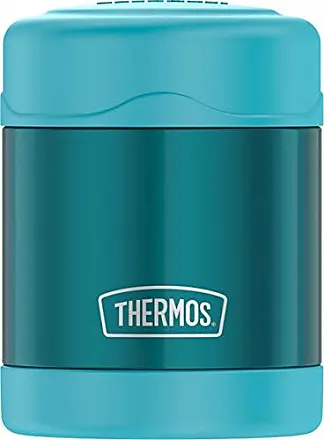 Thermos Funtainer 10 Ounce Stainless Steel Vacuum Insulated Kids Food Jar with Folding Spoon Navy