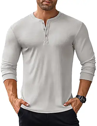 COOFANDY Men's 2Pack Slim Fit Henley Shirts Long Sleeve Lightweight Fashion  Casual Cotton Basic T Shirts : : Clothing, Shoes & Accessories