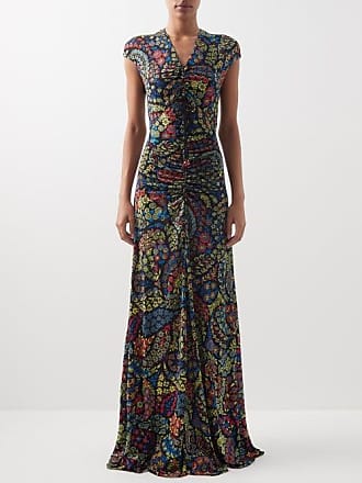 Etro Miss Pure Paisley-print Jersey Maxi Dress - Womens - Black