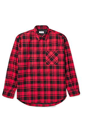 Logo-Embroidered Checked Cotton-Flannel Shirt