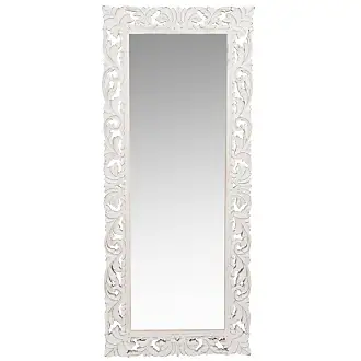Specchio da bagno con cornice Teak L 99 H 70 cm