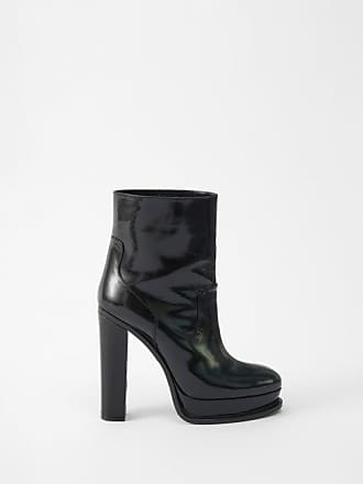 Alexander McQueen Black Lamb Leather Studded High Heels Pumps Size 36.5-US  6.5M