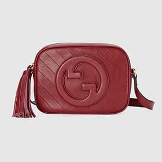 Gucci Jackie 1961 Small Beaded Leather Shoulder Bag in Red