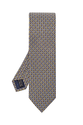 Salvatore Ferragamo Silk Tie Mens Brown