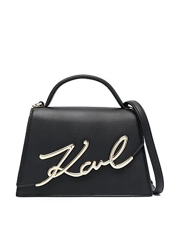 Karl Lagerfeld K Iconic 2.0 Womens Canvas Tote Bag In Black One Size