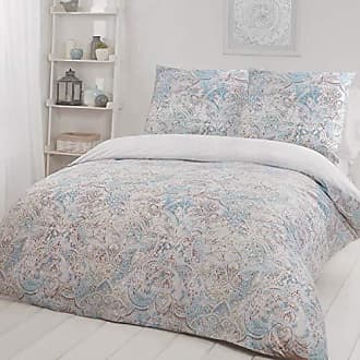 weich wendbar Einzelbett Sleepdown Bettwäscheset mit Kissenbezug 135 x 200 cm sechseckig grau Honigwaben mit Kissenbezug