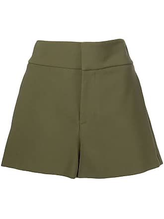 Alice & Olivia Cady high-waisted shorts - women - Viscose/Polyester/Elastane - 12 - Green