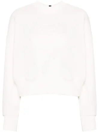 Gucci Interlocking G logo-embroidered cropped sweatshirt - White