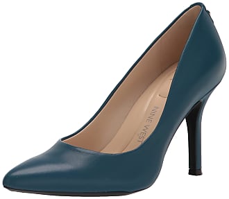 Nine West Womens Fifth9X9 Pump, Teal Blue Leather, 5.5