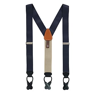 Suspenders For Men X Y Back 2/ 1.6 Band Wide Adjustable Straps With Straight Metal Clips 