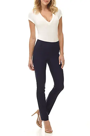 Rekucci Womens Ease in to comfort Fit Barely Bootcut Stretch Pants (16 Tall,  Navy)