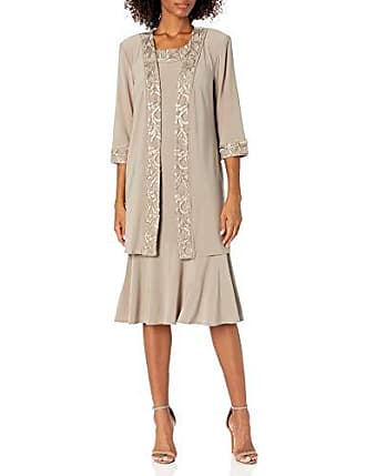 Le Bos Womens Dress, Taupe, 10