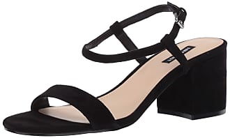 Nine West Nine West Womens Ankle Strap, 2 Piece Sandal Heeled, Black, 10.5