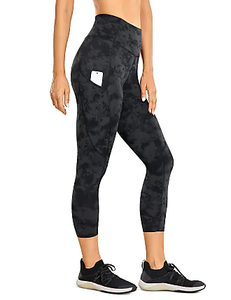 CRZ YOGA Womens Butterluxe Workout Yoga Capri Leggings 23 Inches - High  Waist Crop Pants with Pockets