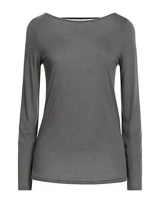 Stretch-cotton jersey top - Light Heather Gray