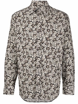 Tom Ford daisy floral-print shirt - men - Cotton/Cupro - 40 - Brown