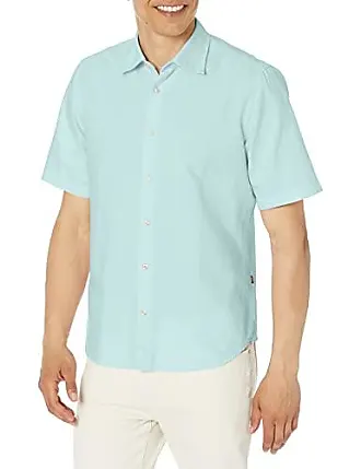 BOSS - Regular-fit short-sleeved shirt with camp collar