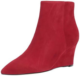 nine west red ankle boots