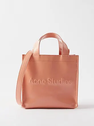 Logo Teddy Fleece Tote Bag in Green - Acne Studios