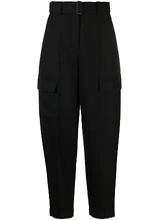 Wool Viscose Faille Morissey Trousers in Black