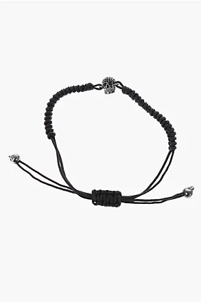 Black String Bracelet with Silver – Nialaya