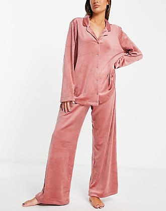 Damen Pyjama Schlafanzug 2 Teilig NEU rot rosa und pink