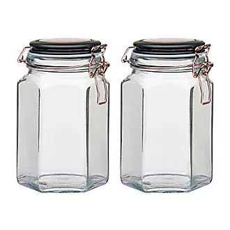 Amici Home Anchor Hermetic Glass Bottles, Eco-Friendly Swing Top Glass  Bottles, Airtight Cap, Set of 2, 34 oz.