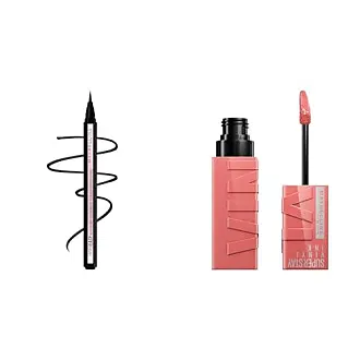  Maybelline Super Stay Vinyl Ink Longwear No-Budge Liquid  Lipcolor Makeup, Highly Pigmented Color and Instant Shine, Coy, Rose Mauve  Nude Lipstick, 0.14 fl oz, 1 Count : Beauty & Personal Care