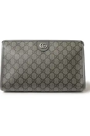Gucci Zip Around Wallet Monogram GG Supreme Embroidered Red/White/Brown/Green  in Canvas with Brass - US
