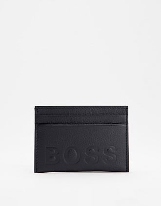 Hugo Boss aufklappbare Geldbörse Basic Leder schwarz Neu