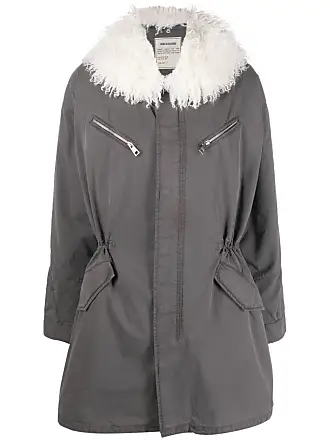 Mint velvet grey on sale faux fur lined parka