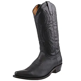 Sendra Boots Bottes de cowboy 2605 en noir avec tire-bottes Roy Dunn's  Graisse en cuir et sac de transport Sendra