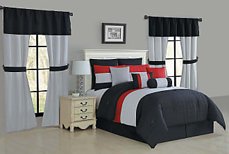 Geneva Home Fashion Avondale Manor Donovan 20-Piece Comforter Set, King, Grey/Black