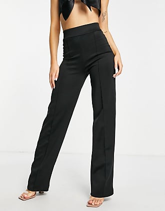 Fashionkilla wide leg trousers in black