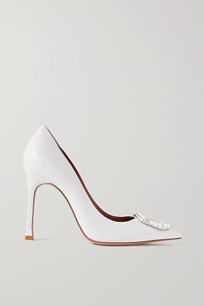 Christian Louboutin Lace 554 85 Tulle and Satin Pumps - Women - White Pumps - IT39.5