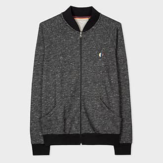 PS by Paul Smith Striped Cotton-jersey Bomber Jacket in Black for Men