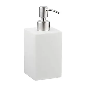 Relaxdays Accessoires de salle de bain, 4 pièces, acier inox, porte-savon,  distributeur de savon, gobelets, doré